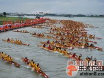 全国五人龙舟公开赛，163条龙争霸龙江