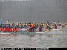 中国龙舟公开赛昨日在合川拉开帷幕（图）