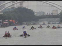 140622温州南塘河小龙舟雨中绿色聚会