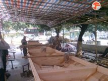 广东佛山 新约村新龙船进度2012-2-23