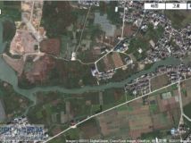 陡门头至南岸 900米河道 卫星图