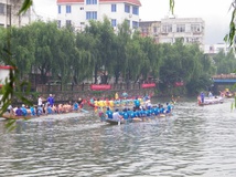 140530乐清东河初二传统龙舟图 吴应存摄
