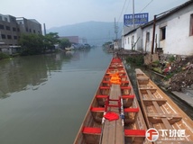 中午经过柳市 看到的上园和上岙的龙舟