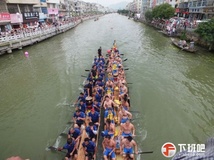 120614乐清白象龙舟今天斗了40枪 场面盛大