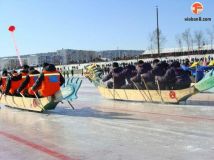 蛟龙破冰竞风流——中国伊春首届冰雪龙舟赛侧记
