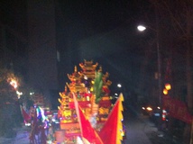 夜景潘珠村龙灯！